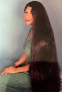 Pat Benavidez on November 4, 1974 when she began her career with the Galveston Police Department